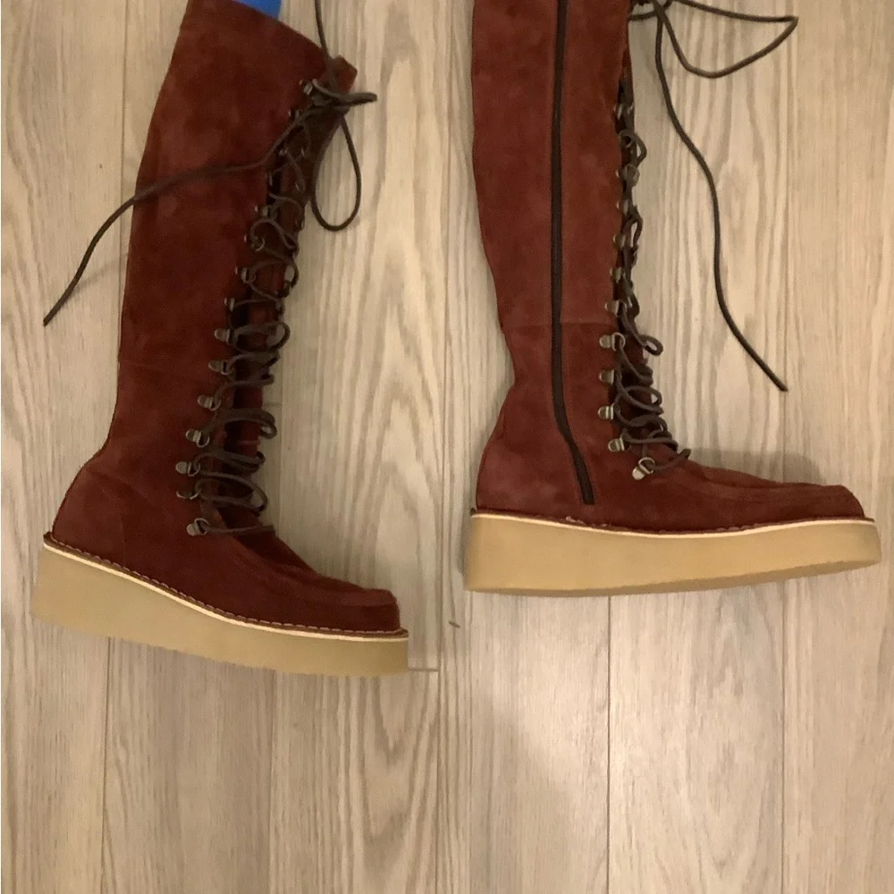 Free People Ava tall lace up boots❤️❤️❤️❤️